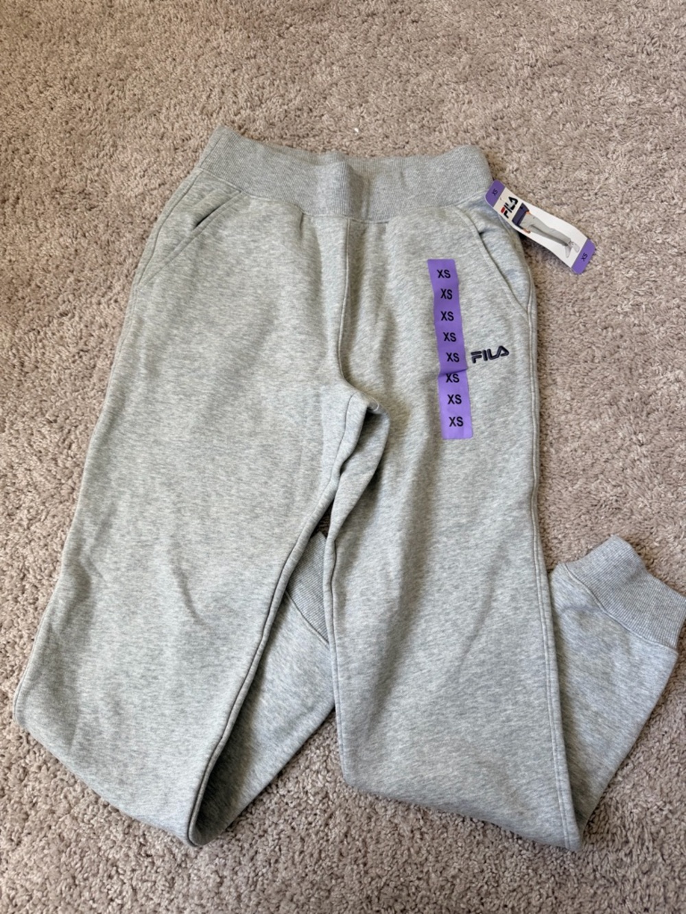 Fila Kids Grey Pull-On Jogger Sweatpants